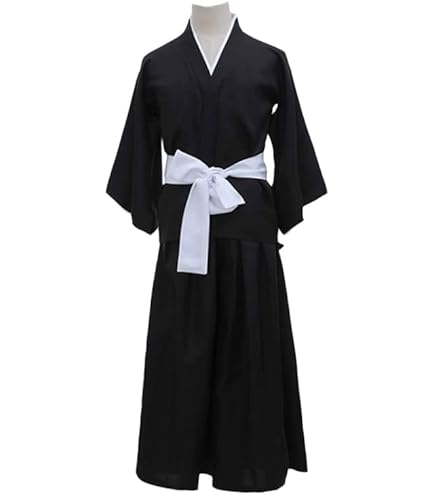 Amazon.co.jp: BLEACH ブリーチ 死覇装＋隊長羽織 コスプレ衣装 和服